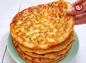 ببینید| طرز تهیه یک غذای ساده و جدید با آرد، شیر و کدو