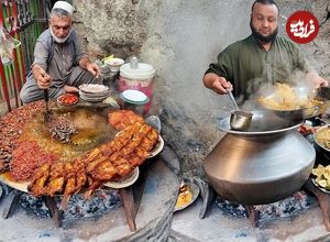 (ویدئو) غذای خیابانی در افغانستان؛ پخت جگر و چپلی کباب در کابل