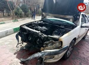 ببینید؛ شرایط شوکه‌کننده مرسدس بنز بعد از تصادف با پژو پارس!