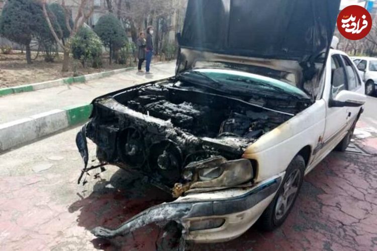 ببینید؛ شرایط شوکه‌کننده مرسدس بنز بعد از تصادف با پژو پارس!