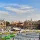 عکس| سفر به ایران قدیم؛ یک میدان خاکی با حوض در تهران در دوران قاجار