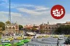 عکس| سفر به ایران قدیم؛ یک میدان خاکی با حوض در تهران در دوران قاجار