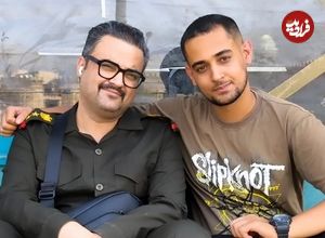 عکس؛ سفر در زمان؛ چهره «ساعد» در اتاق گریم سریال طوبی؛ سال 1403