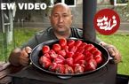 ببینید| غذای روستایی در روسیه؛ پخت دلمه با گوشت و فلفل و به روشی متفاوت