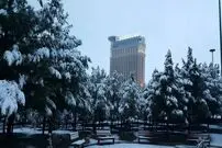(ویدئو) تهران برفی از نمای هتل اسپیناس پالاس