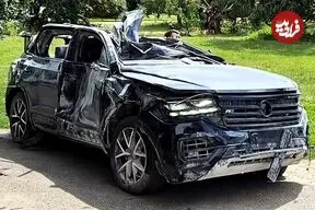 عکس| نتیجه برخورد موشک بالستیک به فولکس‌واگن!