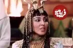 عکس| سفر زمان؛ «همسر فرعون» (سریال یوسف پیامبر) با کت و شلوار روی صحنه تئاتر