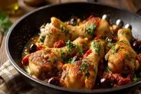 ببینید| طرز تهیه خوراک مرغ مدیترانه ای به روش آشپز ایتالیایی