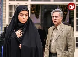 عکس| سفر در زمان؛ سلفی «ریحانه پارسا و مهدی سلطانی» در پشت صحنه سریال پدر؛ سال 97