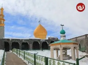 عکس| سفر زمان؛ «امامزاده هاشم» جاده هراز و زائران در دوران قاجار