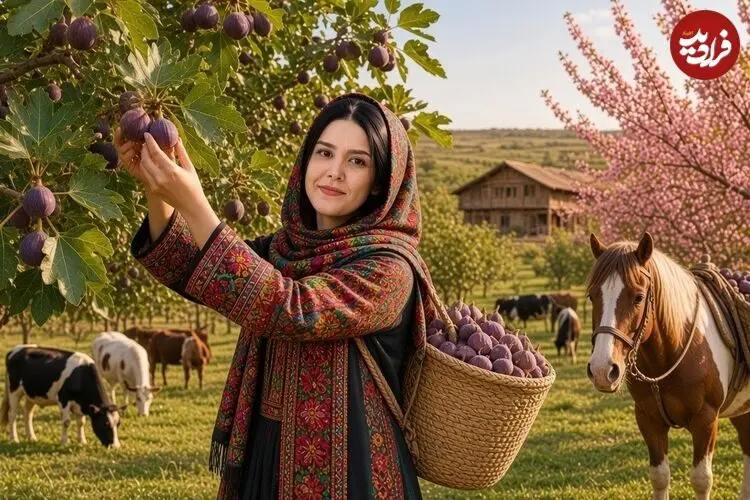 ببینید| غذای روستایی در ایران؛ ساخت تنور گلی؛ پخت نان و  تهیه مربای انجیر