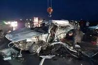 (تصاویر) تصادف مرگبار سمند و پژو پارس در آذربایجان غربی