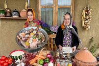 ببینید؛ غذای روستایی در ایران؛ فرآیند پخت چلو گوشت محلی