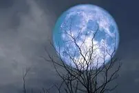 (تصاویر) ابرماه آبی