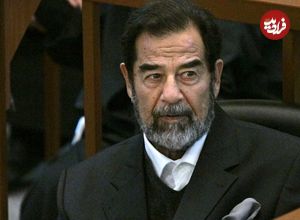 عکس| سفر در زمان؛ «صدام حسین» در حال گفتگو با خبرنگار مجله تایم در بغداد؛ سال 1361