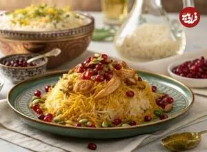 انار پلو شیرازی؛ یک انتخاب باشکوه برای سفره‌های پاییزی