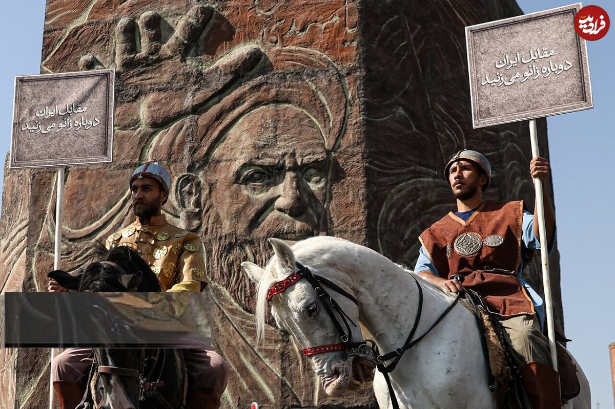 تصاویر؛ رژه سربازان هخامنشی در خیابان انقلاب تهران