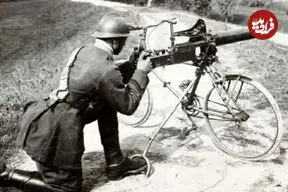 عکس| فناوری عجیب جنگ جهانی اول؛ اسب های آهنی و تیربارهای متحرک