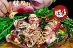 ببینید| غذا خوردن با صدا؛ خوردن سالاد نودل و ماهی مرکب به روش دختر مشهور تایلندی
