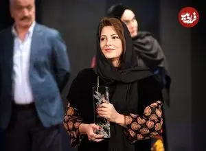 عکس| سفر در زمان؛ «طناز طباطبایی و محمد کارت» در پشت صحنه سریال یاغی؛ سال 1401