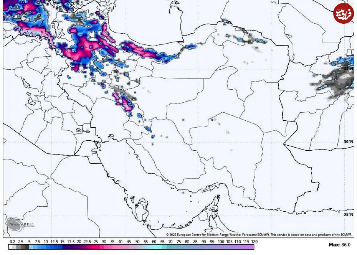 عجب الگوی بارشی جذابی؛ وقوع بارش های گسترده و فراوان در نیمی از ایران