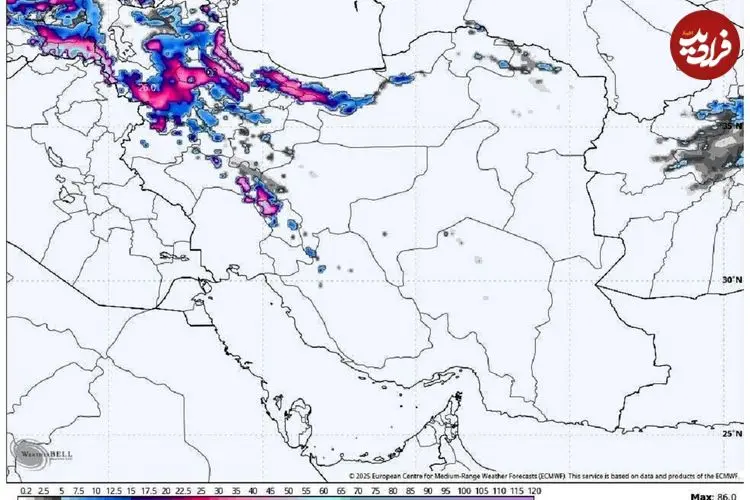 عجب الگوی بارشی جذابی؛ وقوع بارش های گسترده و فراوان در نیمی از ایران