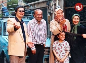 عکس؛ سفر در زمان؛ «علی، نرگس، سحر و ناهید» در پشت صحنه سریال خانه به دوش؛ سال 83