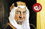 عکس؛ سفر در زمان؛ «ملک فیصل، پادشاه عربستان» در حال نوشیدن چای در کنفرانس فلسطین در لندن؛ سال 1317