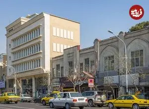 عکس| سفر زمان؛ تاکسی‌های نارنجی و اتوبوس‌های دوطبقه در خیابان فردوسی؛ 60 سال قبل