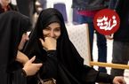 عکس؛ سفر زمان؛ «زهرا، دختر پزشکیان» در کنار «نرجس، دختر سردار سلیمانی» در یک مراسم