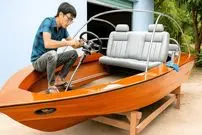 ببینید| فرآیند دیدنی تعمیر و بازسازی یک قایق قدیمی در ویتنام 