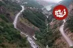 عکس| سفر زمان؛ تصویری قدیمی از «جاده چالوس» وقتی هنوز خاکی بود