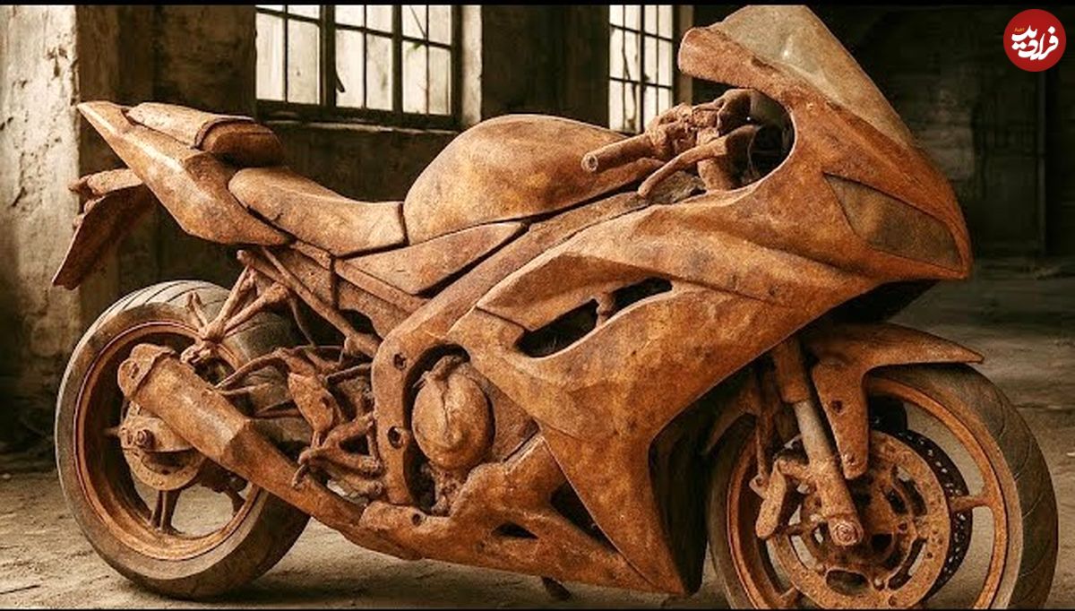 ببینید؛ مراحل بازسازی، تعمیر و رنگ آمیزی موتورسیکلت Yamaha R5 زنگ زده