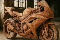 ببینید؛ مراحل بازسازی، تعمیر و رنگ آمیزی موتورسیکلت Yamaha R5 زنگ زده