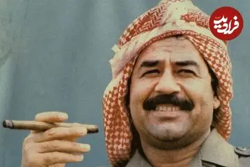 عکس| سفر زمان؛ «صدام» در حال نماز خواندن در حرم امام هادی؛ سال 1376