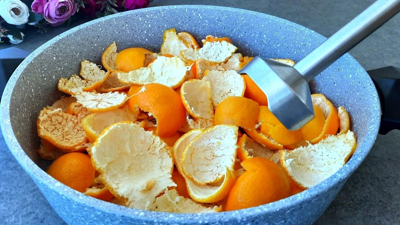 (ویدئو) پوست نارنگی را دور نریزیذ، این مربای خوشمزه را با آن درست کنید