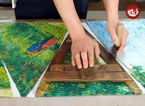 ببینید| مراحل تولید چتر با طرح های خاص در کارگاهی در کره جنوبی