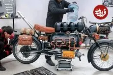 ببینید| مراحل ساخت یک موتورسیکلت منحصربه‌فرد بخار در روسیه