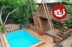 ببینید| روند ساخت یک ویلا دوطبقه استخردار در 39 روز و در دل جنگل های کامبوج
