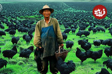 (ویدئو) چگونه کشاورزان شرق آسیایی میلیون ها مرغ سیاه را پرورش می دهند؟ 