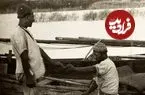 عکس| سفر زمان؛ ماهیگیران گیلانی عهد قاجار در مرداب انزلی