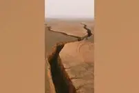 (ویدیو) دره‌ای عجیب در دل کویر لوت