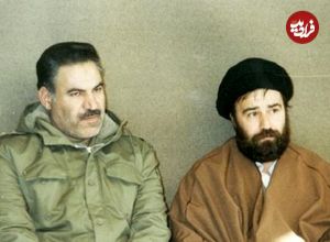 عکس؛ سفر در زمان؛ «امیر سرتیپ سهرابی، فرمانده ارتش در کنار پدر شهید بابایی»؛ سال 66