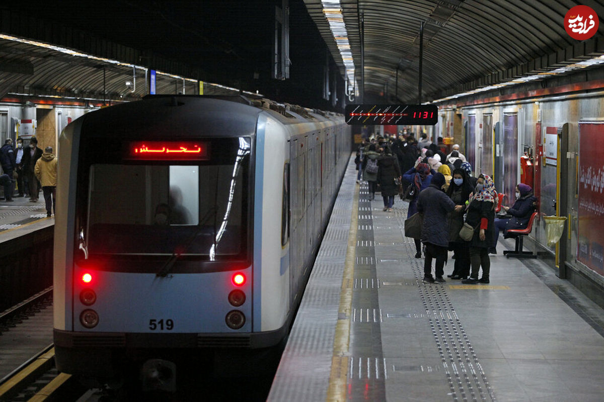 (ویدئو) مسافران از مشاهده این قطار متروی تهران غافلگیر شدند