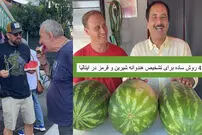 (ویدئو) آموزش هندوانه خریدن حمید معصومی نژاد در شهر رم 