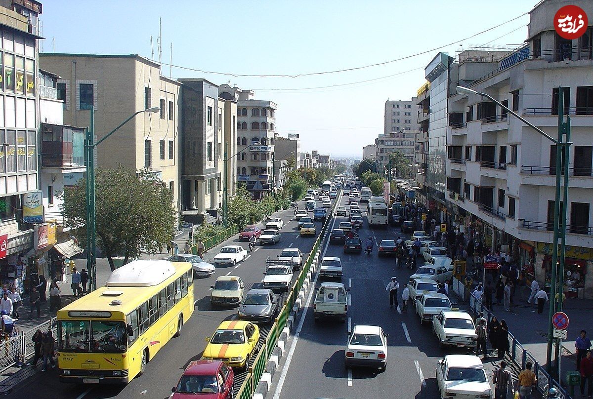 (عکس) سال ۱۳۴۵؛ تقاطع خیابان کارگر با جمهوری اسلامی