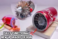 (ویدئو) فرآیند دیدنی طراحی و ساخت یک موتور جت کوچک با قوطی نوشابه