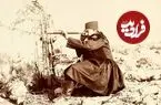عکس| سفر زمان؛ «ناصرالدین شاه» در حال عصرانه‌خوری در کنار استخر کاخ گلستان