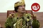 عکس| سفر در زمان؛ «معمر قذافی» با لباس نظامی در یک نشست؛ سال 1361