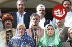 عکس؛ سفر در زمان؛ «سعیدپیردوست‌‌، فاطمه هاشمی و ساعد هدایتی» در پشت صحنه سریال شب های برره؛ سال 1384